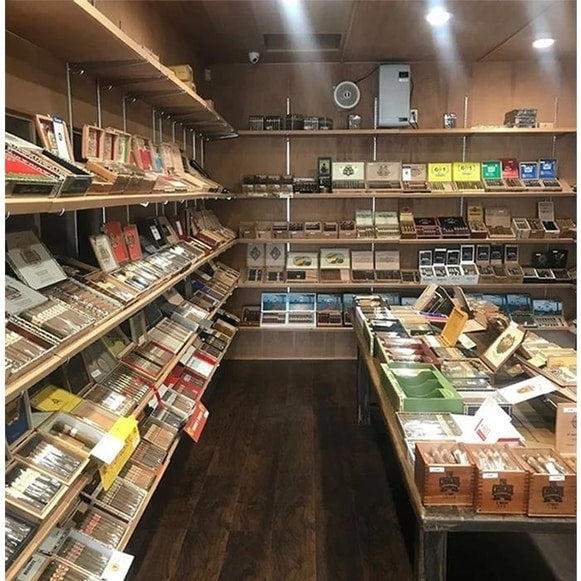 Walk in cigar storage room
