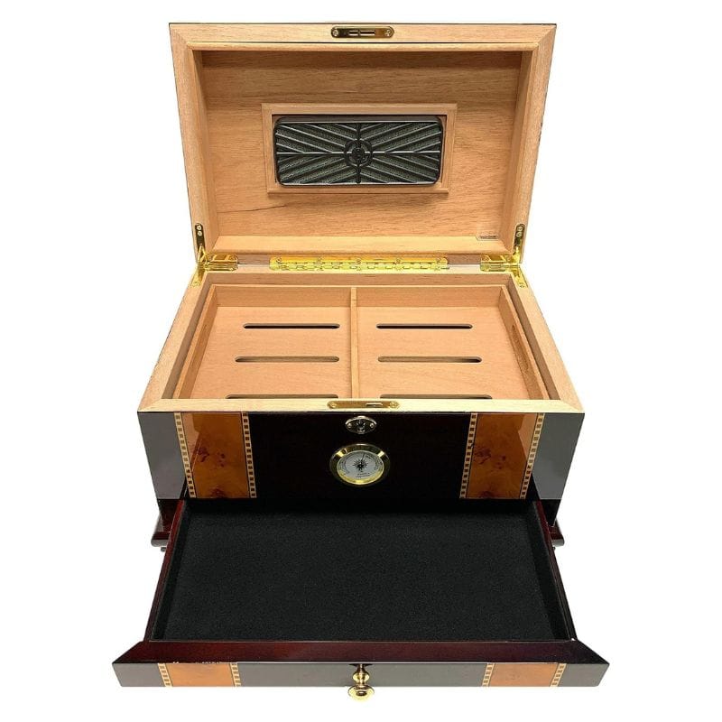 Your Elegant Bar Desktop Humidor Antigua Humidor | 100 Cigars