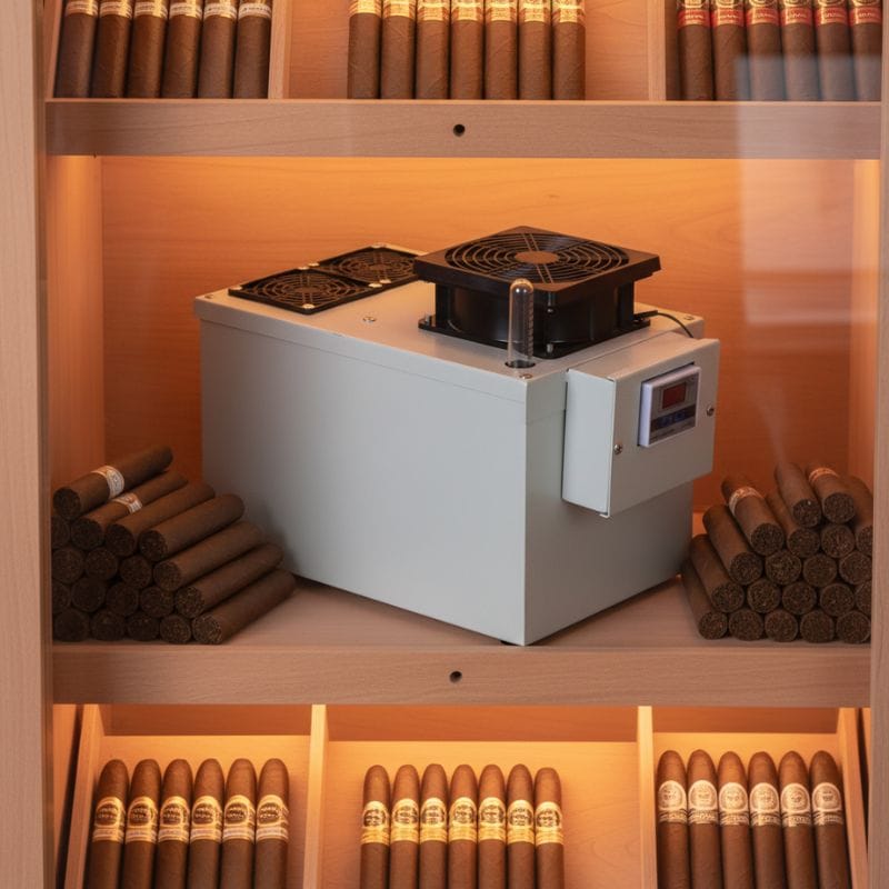 Your Elegant Bar Humidifier Cigaroze EB-100 Cigar Humidifier for Cabinets & Lockers | 10-70 Cu Ft
