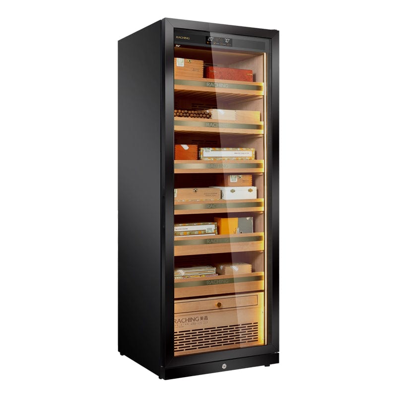 Raching HUMIDOR Stainless Steel / No Ammonia Removal MON2800A Precision Climate Controlled Humidor | 1,300 Cigars