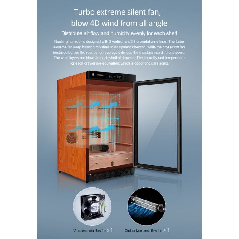 Raching HUMIDOR Raching C150A Electronic Humidor Cabinet | 600 Cigars