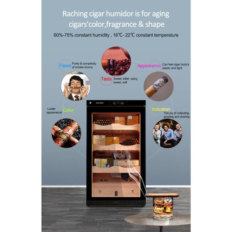 Raching HUMIDOR Raching C150A Electronic Humidor Cabinet | 600 Cigars