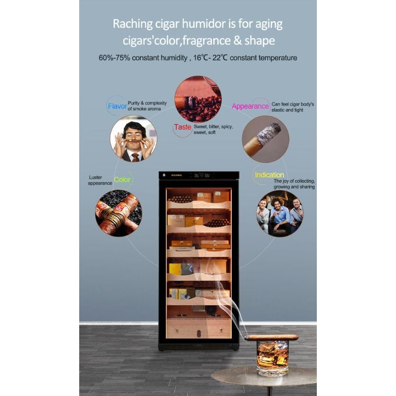 Raching HUMIDOR Raching C230A Electronic Humidor Cabinet | 900 Cigars