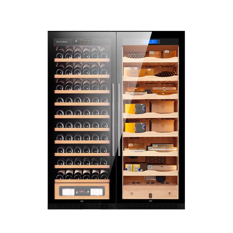 Raching Cigar cabinet humidors Cigars & Wine Raching CS600 Electronic Cigar Humidor Double Door Cabinet | 4000 Cigars