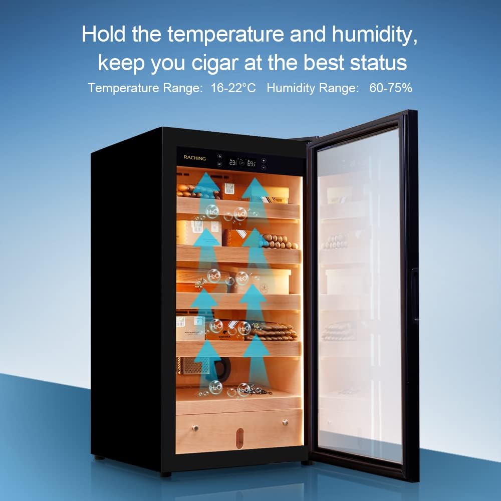 Your Elegant Bar HUMIDOR Raching MA50 Electric Humidor Cabinet | 400 Cigars