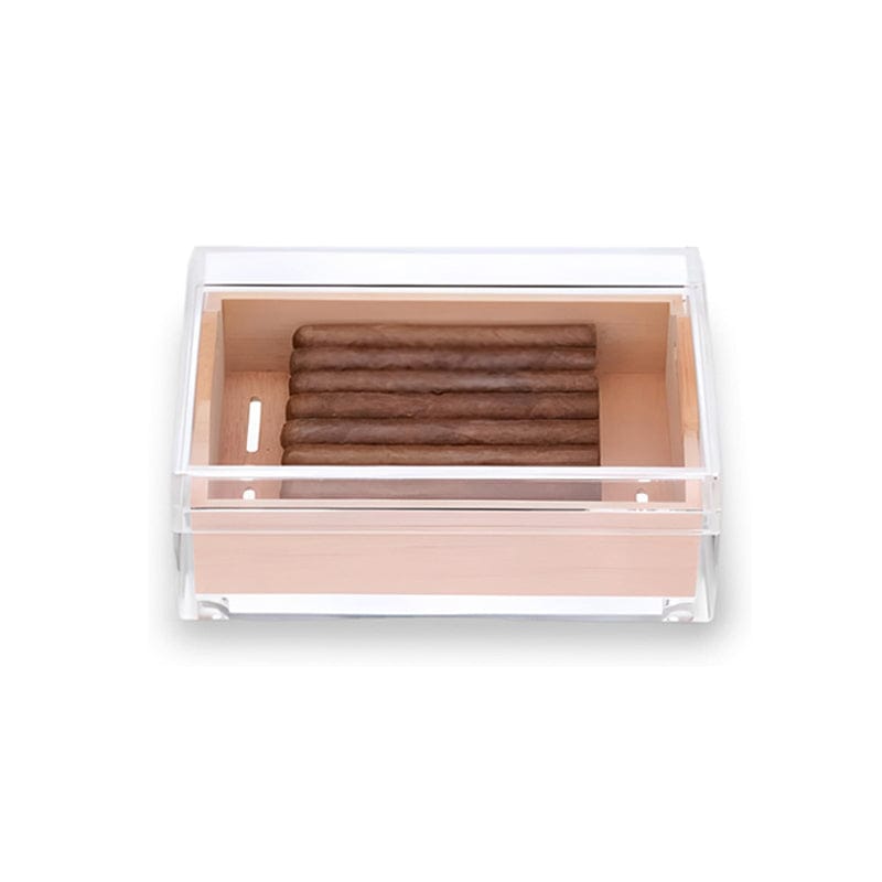 Your Elegant Bar Desktop Humidor The Crystal Vault Acrylic Humidor | 20 Cigars