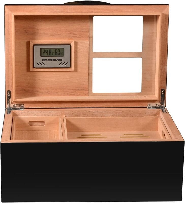 Your Elegant Bar Desktop Humidor The New Yorker Humidor | 90 Cigars