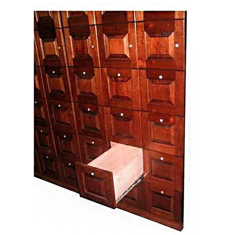 24 Unit Cigar Locker Unit with open drawer