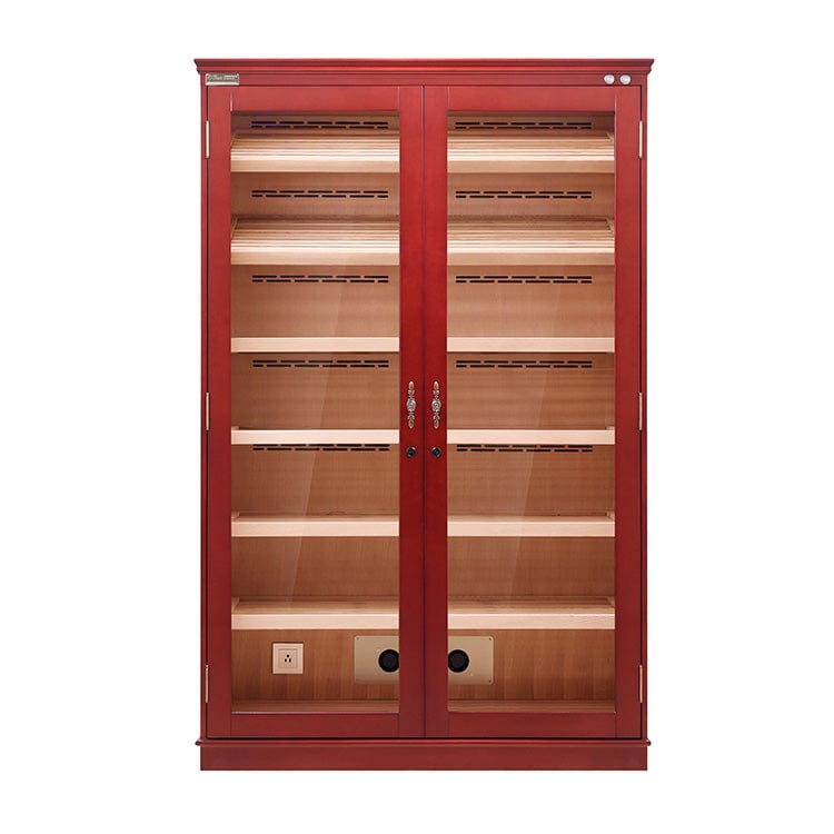 EB-1219 cigar humidor cabinet in Cherry finish