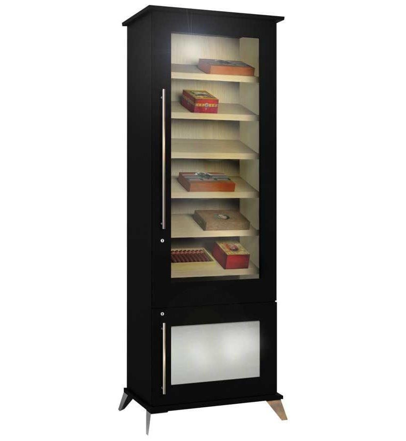 Elegant Bar Display Humidor Elegant 1000 Contemporary Display Case, one of the best humidor cabinets