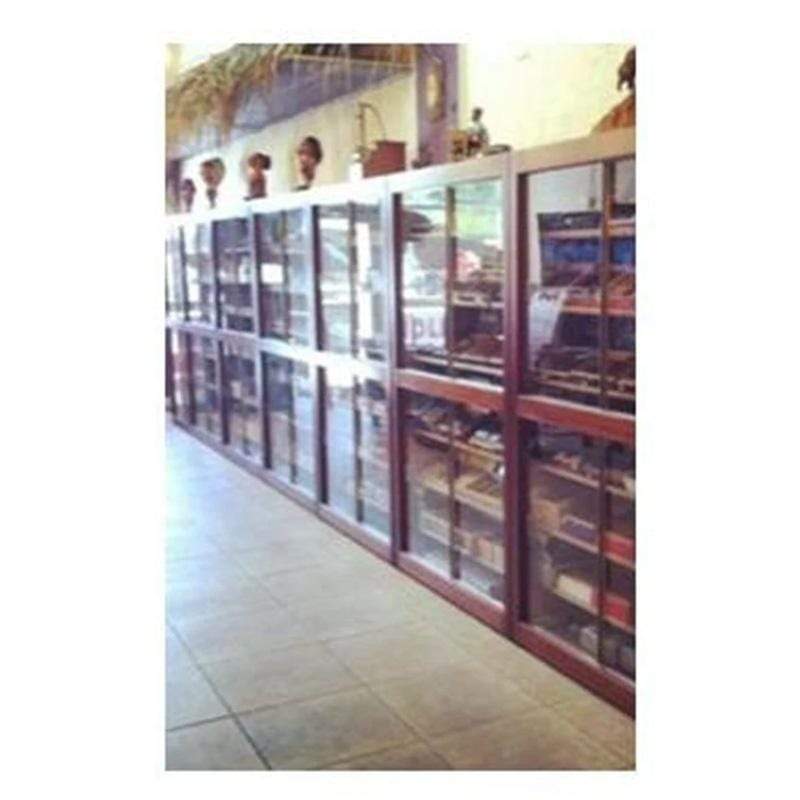 Model 3 All Glass Electronic Cigar Humidor Display Cabinet test store