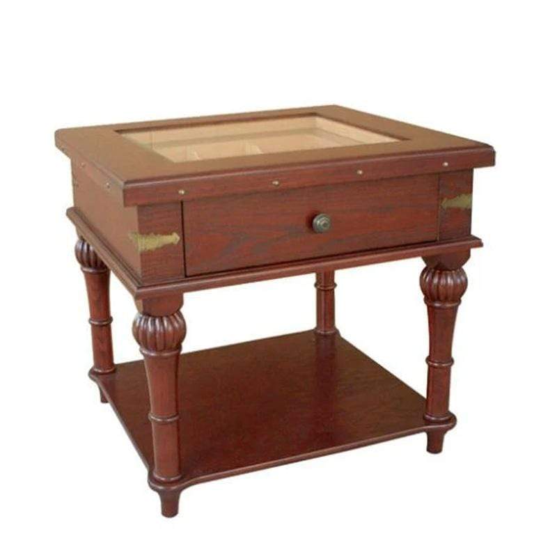 Quality Importers Scottsdale 300 Cigar Solid Wood End Table Humidor, part of the Your Elegant Bar end table humidor collection