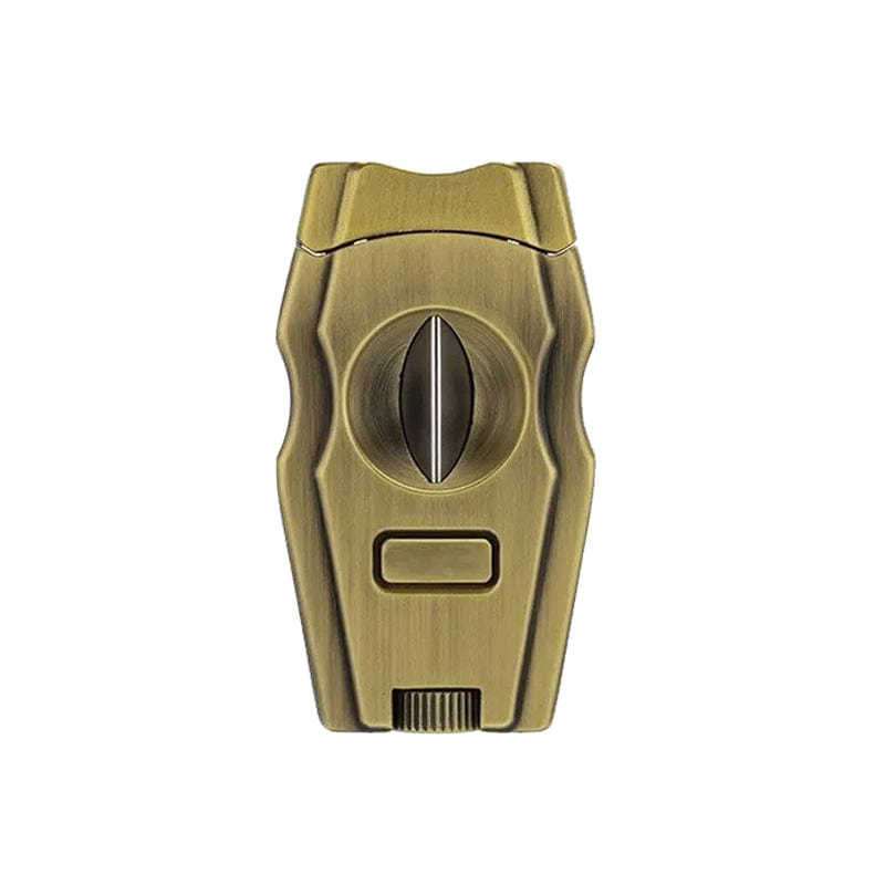 Your Elegant Bar Cigar Cutter Gold The Caza- V Cutter & Punch