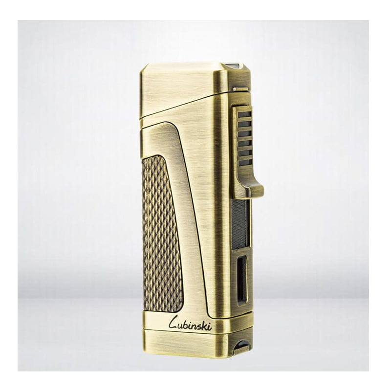 Your Elegant Bar Lighter The Executive 3 Flame Lighter gold