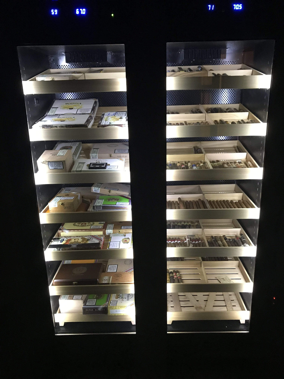 Prestige HUMIDOR The Reagan Dual-Zone Climate Controlled Humidor Cabinet | 4,000 Cigars