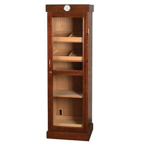 Quality Importers HUMIDOR Mahogany Tower of Power II Display Humidor Cabinet | 3,000 Cigars