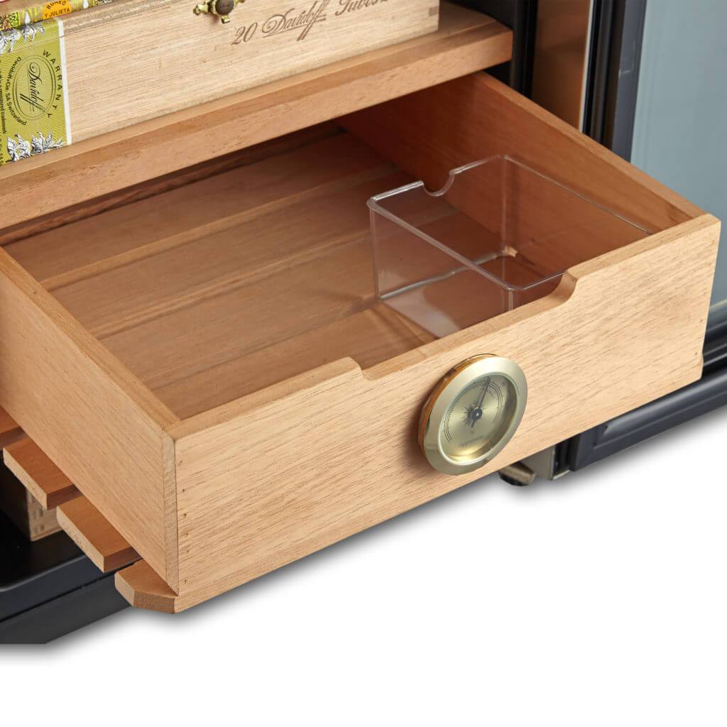 Whynter HUMIDOR Whynter Elite Touch Control Stainless Cigar Cooler Humidor 1.2 cu. ft. | 250 Cigars