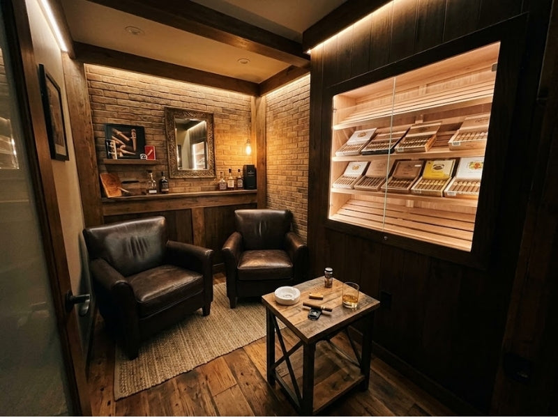 A small cigar room