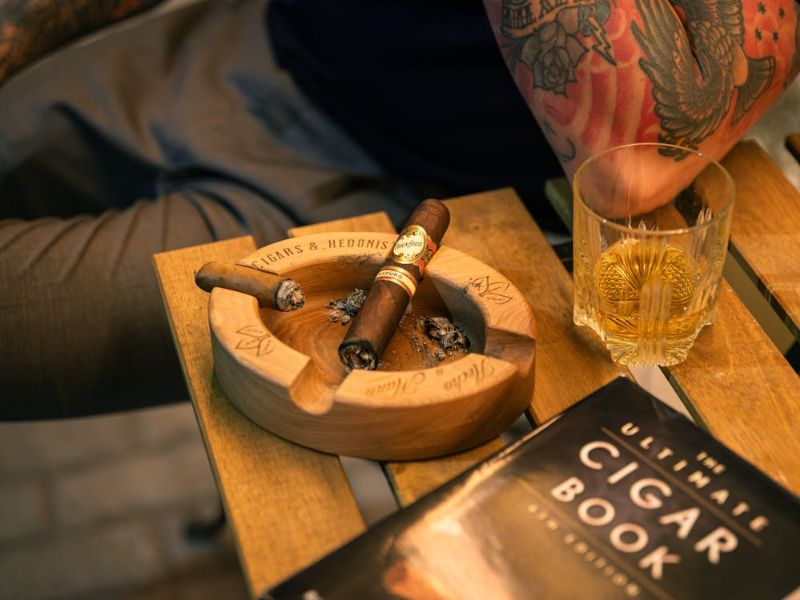 Cigars on an ashtray