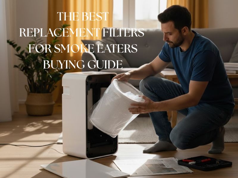 A man replacing the filter on an air purifier