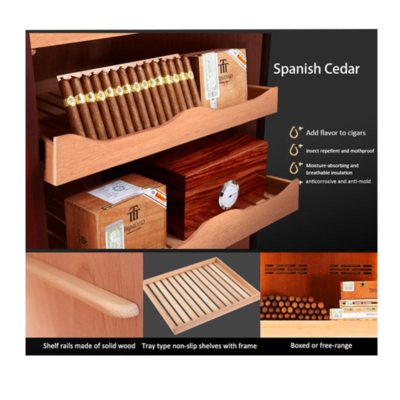 CS600 Electronic Cigar Humidor Double Door Cabinet