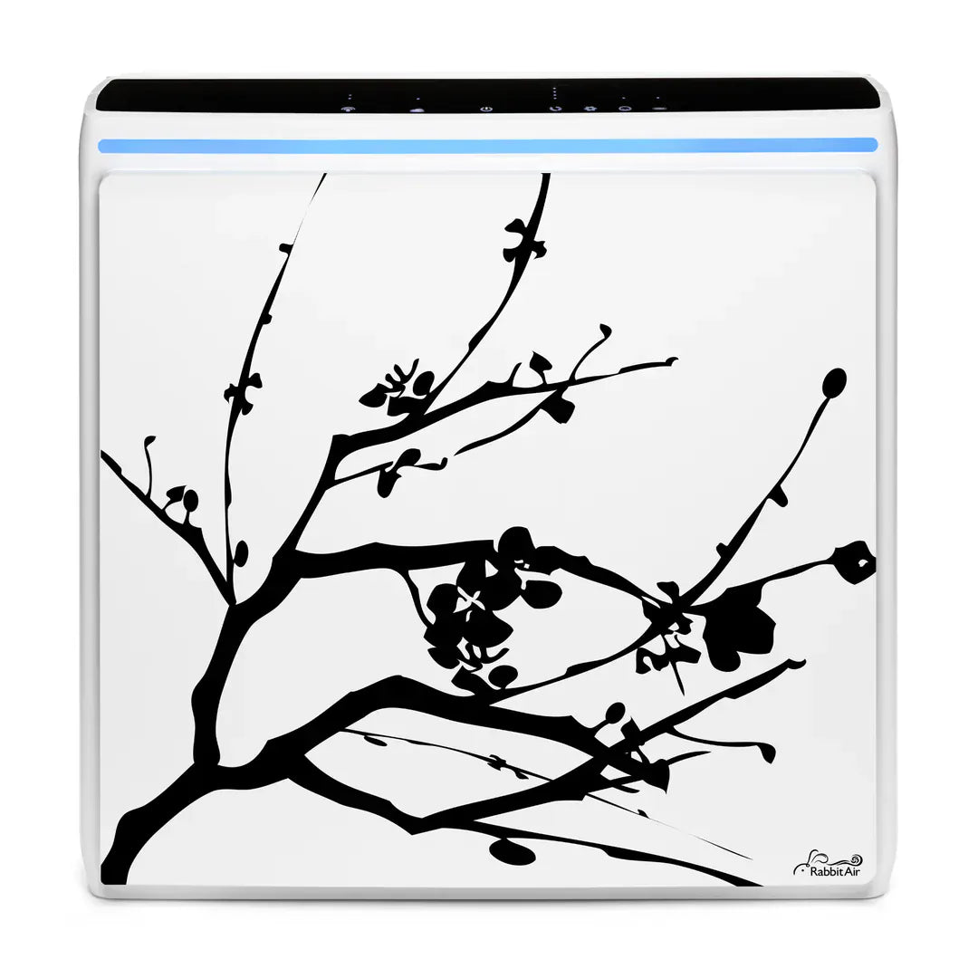 Rabbit Air Air Purifier SPA-1000N (Covers 1070 sq feet) / Cherry Blossom - White / Odor Remover A3 Artists Series Edition Ultra Quiet Air Purifier by Rabbit Air