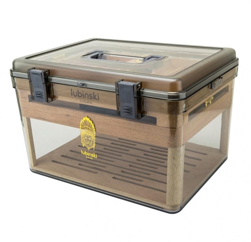 Guangzhou Yujia Smoking Trading Co.,Ltd travel humidor 100 Cigars AirView Personal Acrylic Humidor | 50 or 100 Cigars