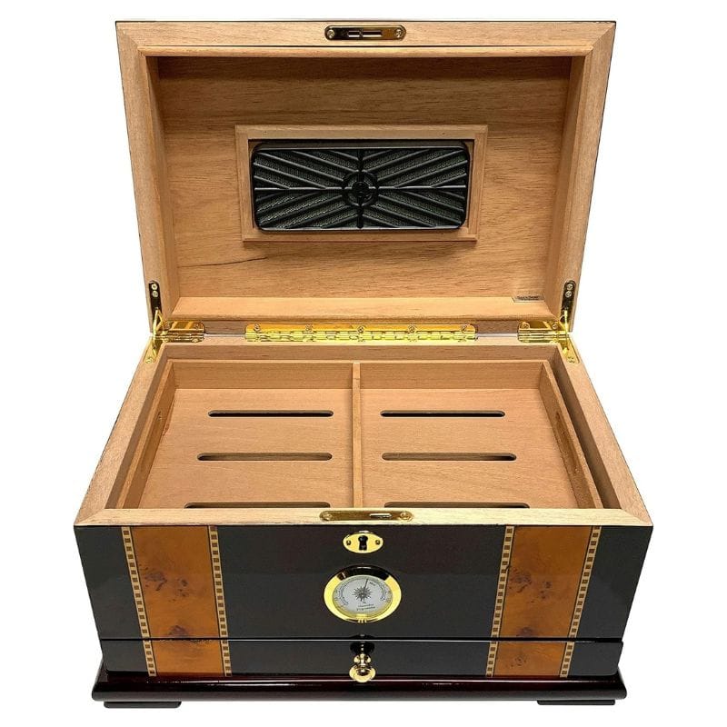 Your Elegant Bar Desktop Humidor Antigua Humidor | 100 Cigars