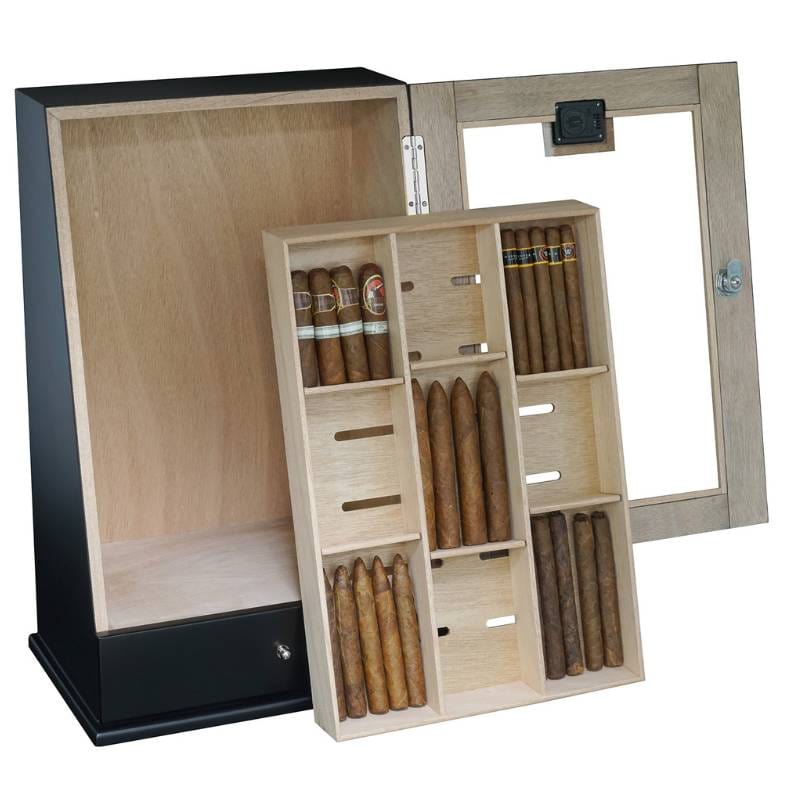 Your Elegant Bar HUMIDOR Brixton Wall Mounted Humidor Cabinet | 75-100 Cigars
