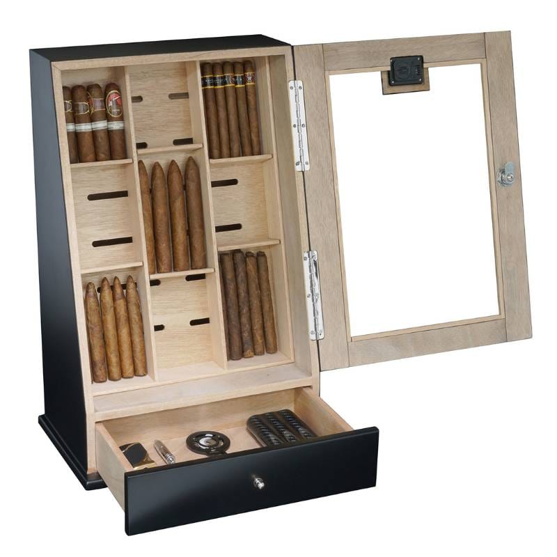 Your Elegant Bar HUMIDOR Brixton Wall Mounted Humidor Cabinet | 75-100 Cigars