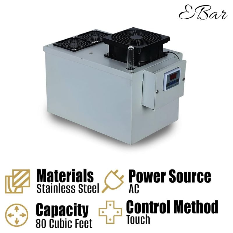 Your Elegant Bar Humidifier Cigaroze EB-100 Cigar Humidifier for Cabinets & Lockers | 10-70 Cu Ft