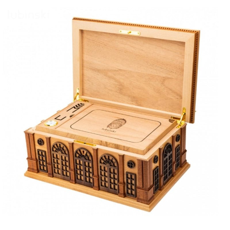 Guangzhou Yujia Smoking Trading Co.,Ltd Desktop Humidor Classic Cedar Wood Desktop Humidor | 80 Cigars