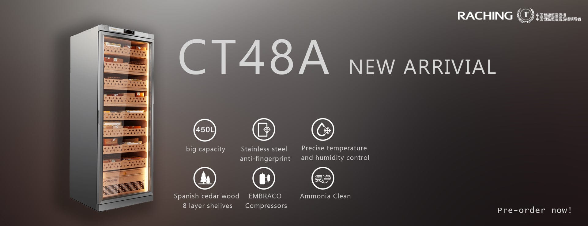 CT48A Cigar Humidor Fully Automatic 3000 Cigars Your