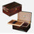 SONNY ARTS & CRAFTS CO.,LTD Desktop Humidor Ebony High Gloss Wooden Cigar Box | 100 Cigars