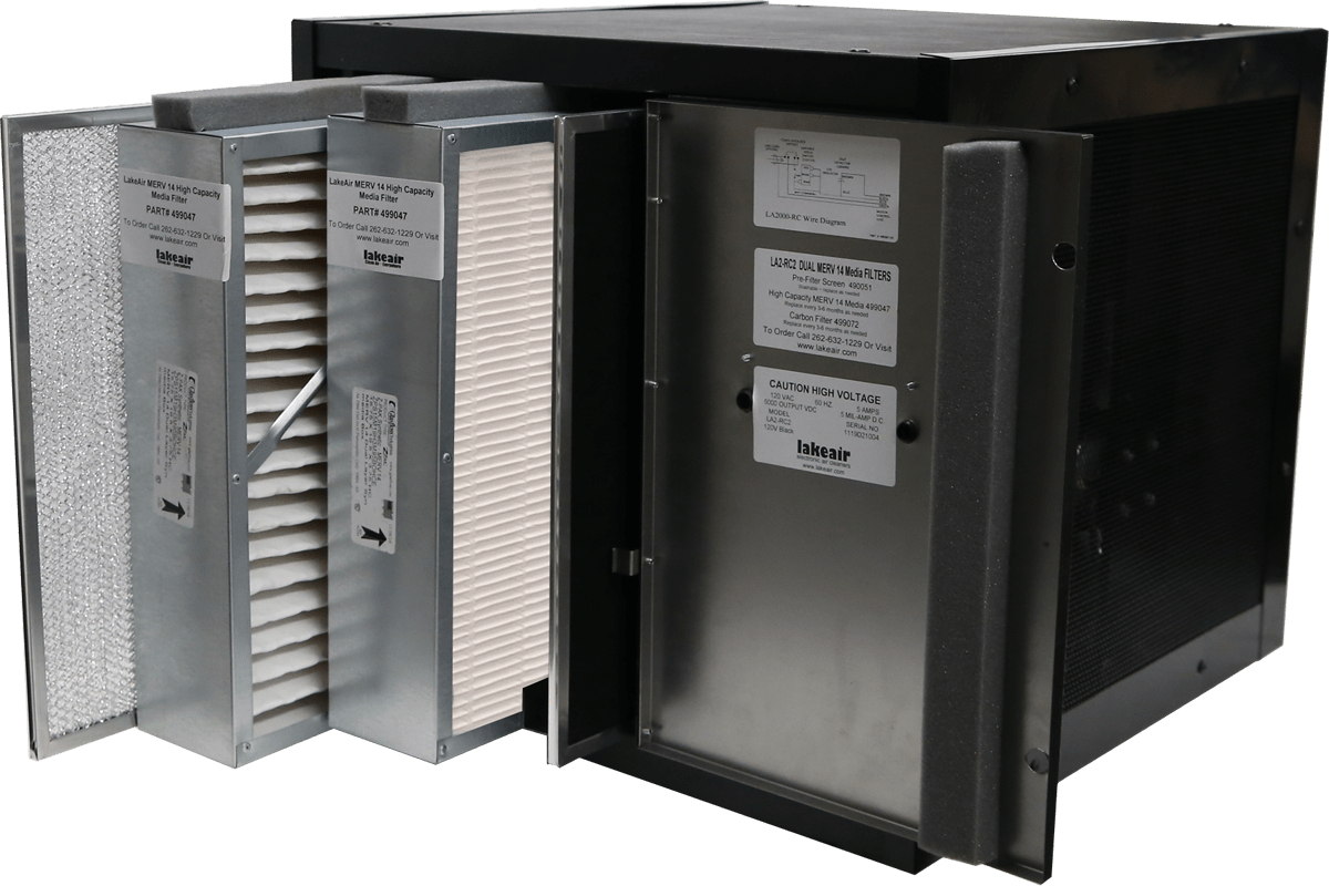 Lakeair Air Purifier LA2-RC2-MH: High-Performance Wood Shop Air Filtration System