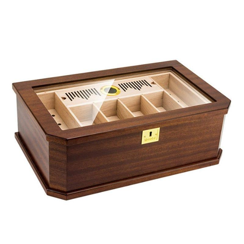 Guangzhou Yujia Smoking Trading Co.,Ltd Desktop Humidor Lacquer Two-Tier Design Desktop Humidor | 100 Cigars