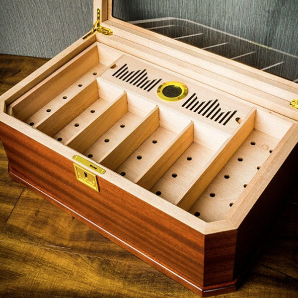 The Pinnacle Desktop Humidor | 100 Cigars - Your Elegant Bar