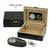 SONNY ARTS & CRAFTS CO.,LTD Desktop Humidor Matte Black Wooden Cigar Humidor All-in-One Set