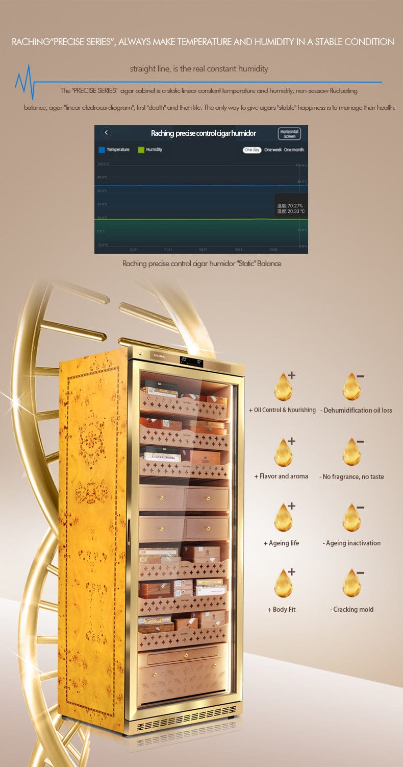 Raching Cigar cabinet humidors MON5800A Premium Electronic Cigar Humidor
