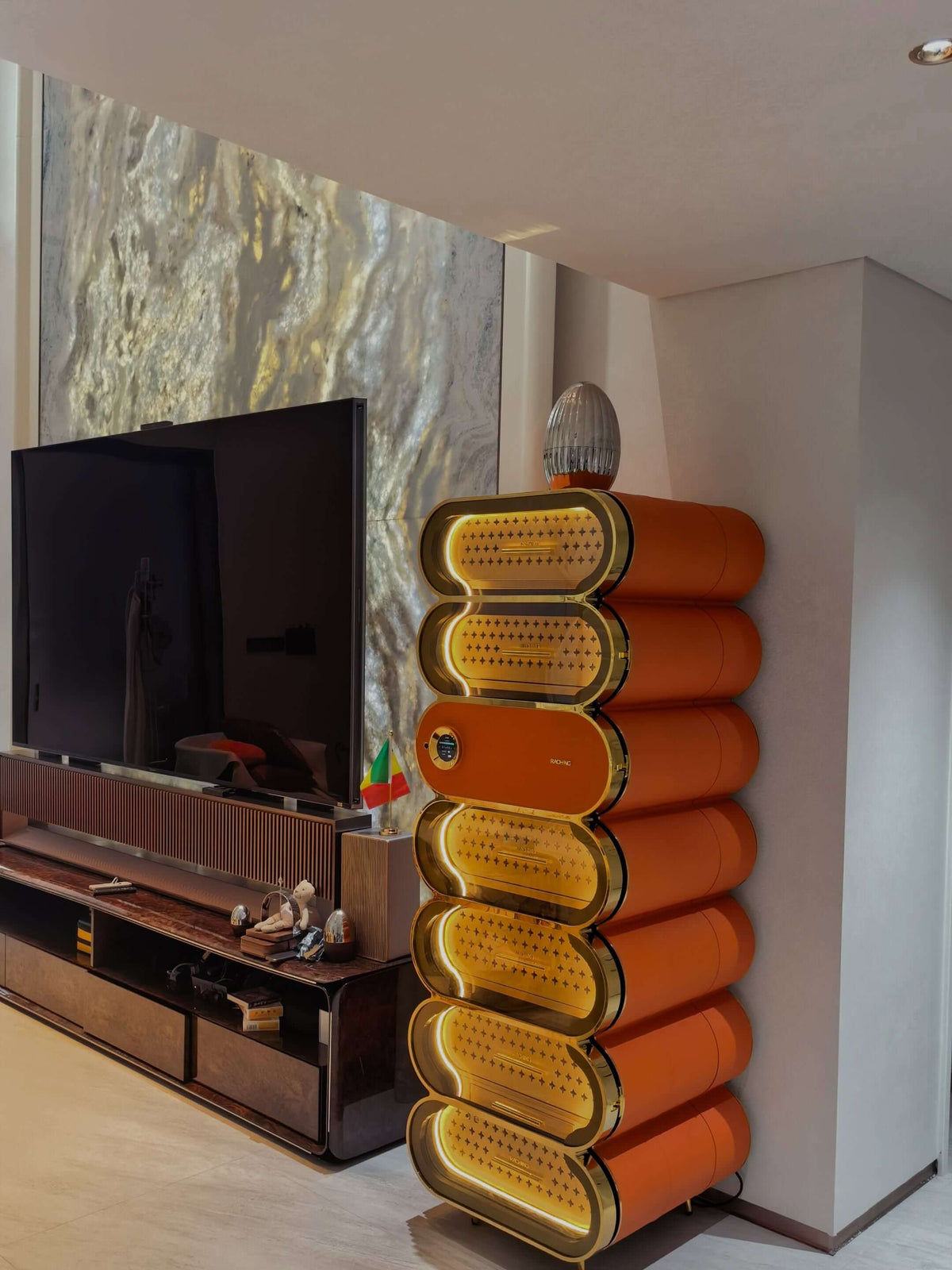 Raching Humidor Raching A7 Amber Series Smart Cigar Humidor | 3,000 Cigar Capacity