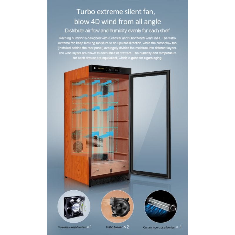Raching HUMIDOR Raching C230A Electronic Humidor Cabinet | 900 Cigars