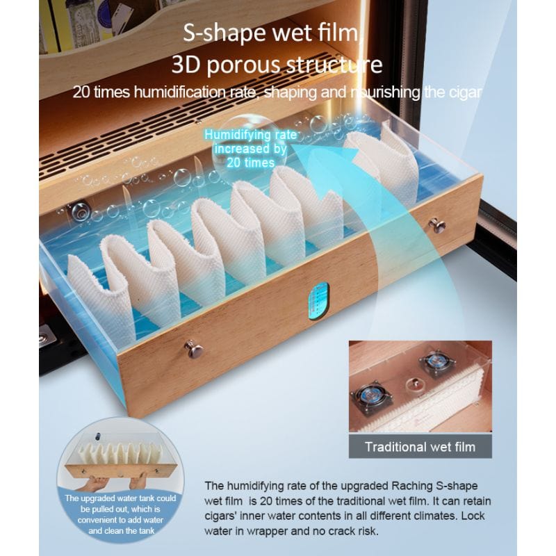 Raching HUMIDOR Raching C230A Electronic Humidor Cabinet | 900 Cigars