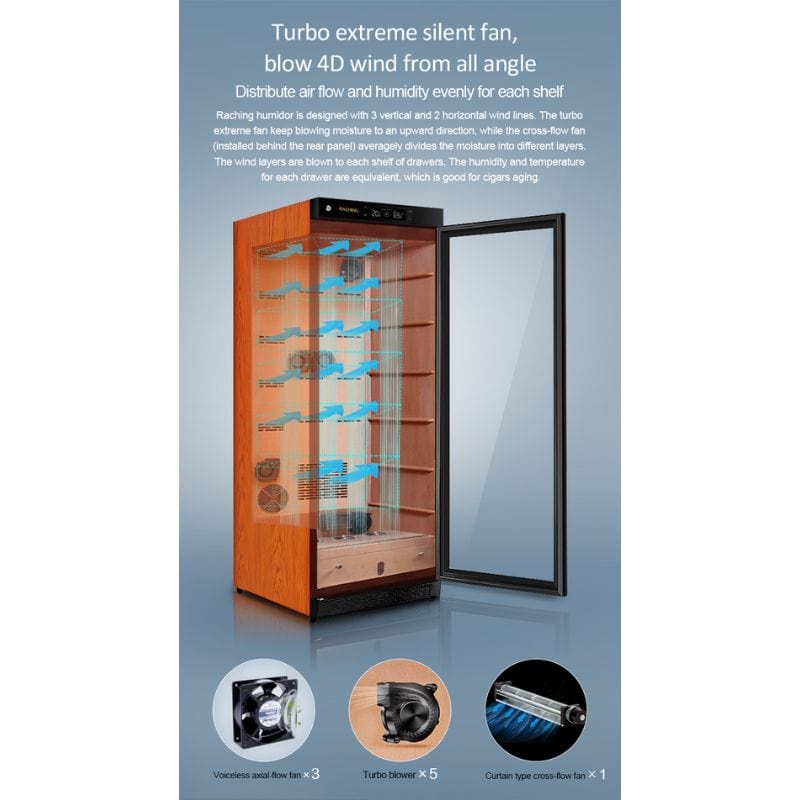 Raching HUMIDOR Raching C330A Electronic Humidor Cabinet | 1300 Cigars