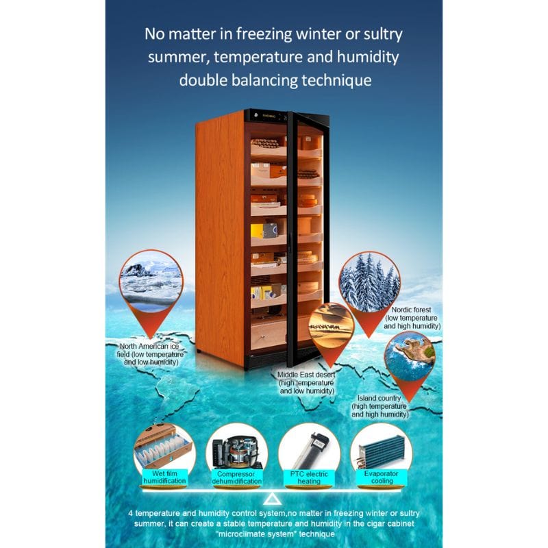 Raching HUMIDOR Raching C330A Electronic Humidor Cabinet | 1300 Cigars