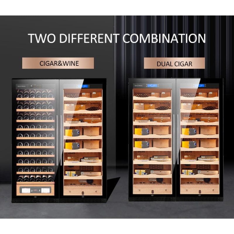 Raching Cigar cabinet humidors Raching CS600 Electronic Cigar Humidor Double Door Cabinet  | 4000 Cigars