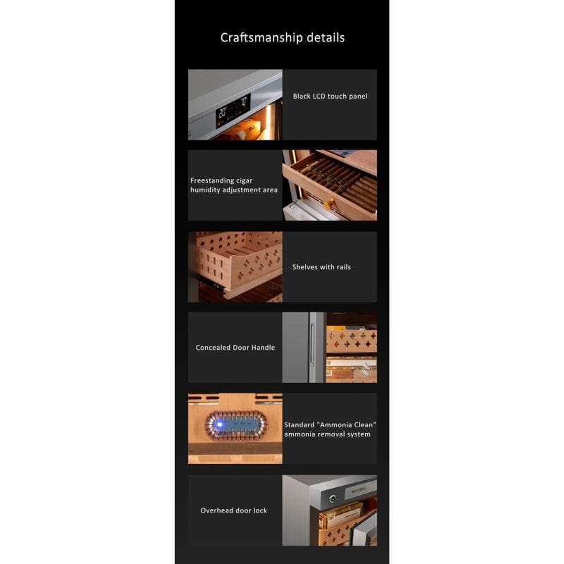 Raching Cigar cabinet humidors Raching CT48A Cigar Humidor Cabinet: Fully Automatic | 3000 Cigars