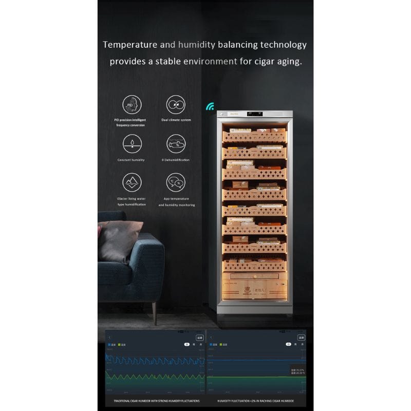 Raching Cigar cabinet humidors Raching CT48A Cigar Humidor Cabinet: Fully Automatic | 3000 Cigars