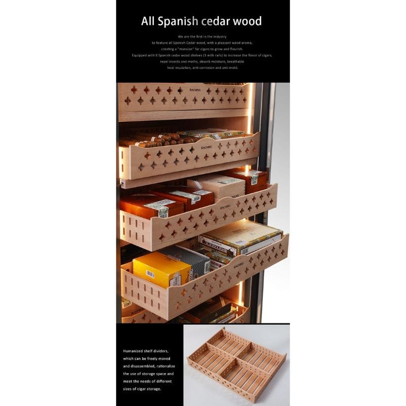 Raching Cigar cabinet humidors Raching CT48A Cigar Humidor Cabinet: Fully Automatic | 3000 Cigars