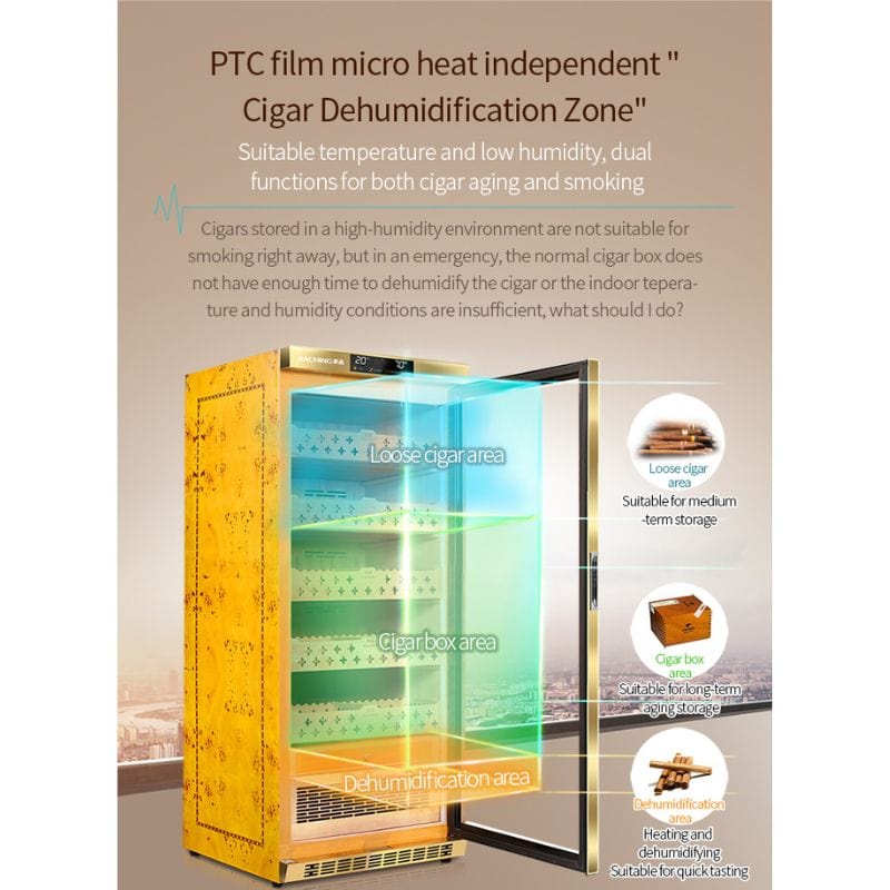 Raching HUMIDOR Raching MON1800A Precision Climate Controlled Humidor | 900 Cigars