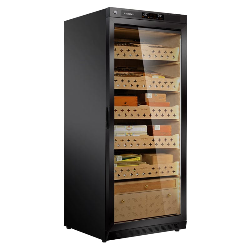 Raching HUMIDOR Golden / No Ammonia Removal Raching MON1800A Precision Climate Controlled Humidor | 900 Cigars